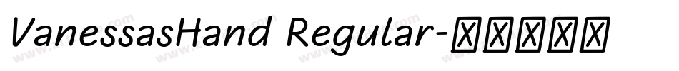 VanessasHand Regular字体转换
